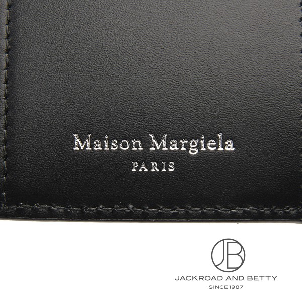 極美品✨ メゾンマルジェラ　三つ折り財布 4ステッチ　シボ革　ブラック 黒 Maison Margiela メゾンマルジェラ MAISON MARGIELA 財布 三