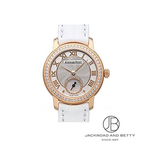 AUDEMARS PIGUET オーデマピゲ ジュールオーデマ ダイヤベゼル 77228BC.ZZ.A001MR.01 ダイヤモンド スモールセコンド 裏スケ シルバー 白 ホワイトシェル K18WG ホワイトゴールド 純正ベルト 純正尾錠 レディース 手巻き AP【6ヶ月保証】【腕時計】【中古】 AUDEMARS PIGUET（オーデマピゲ） ジュールオーデマ 77228BC.ZZ.A001MR