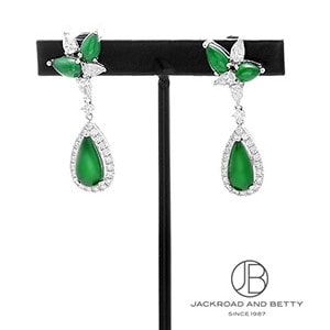 翡翠ダイヤピアス[] | ノーブランド 新品 ジュエリー