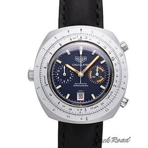 HEUER Calculator 自動巻きクロノグラフ HEUER SS 回転計算尺ベゼルオートマチック