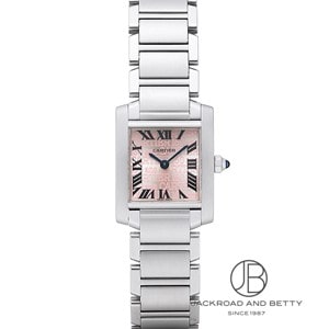 CARTIER カルティエ ウォッチ タンクフランセーズSM クリスマス限定モデル 時計 W51030Q3 腕時計
 ステンレススチール SS ピンク ピンク文字盤文字盤 レディース【中古】 中古)CARTIER カルティエ タンク フランセーズ SM W51030Q3 ラズベリー