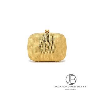 Rodo ゴールド クラッチバッグ RODO clutch gold tone box bag with sliding chain – Vintage Carwen