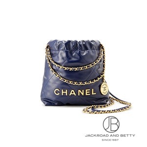 未使用 展示品 シャネル CHANEL 22 ミニ 2way チェーン ハンド ショルダー バッグ レザー ブラック AS3980 CHANEL 22 VLP 90199590