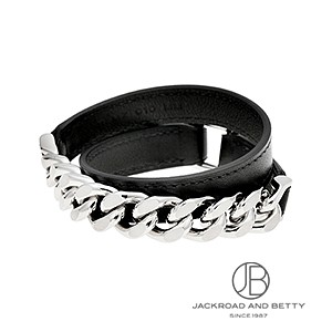 ミニケリー レザーブレスレット ドゥブルトゥール ソーブラック 黒