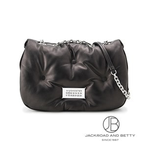 メゾンマルジェラ　グラムスラム　ブラック Maison Margiela (メゾン マルジェラ) ミディアム フラップバッグ
