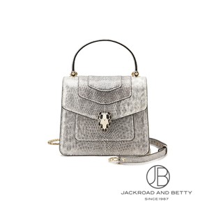 ブルガリ ショルダーバッグ セルペンティ パテントレザー シルバー bl685.jpg