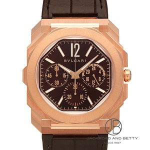 衣織ページ ピンクゴールド オクト フィニッシモ ウォッチ ブラウン