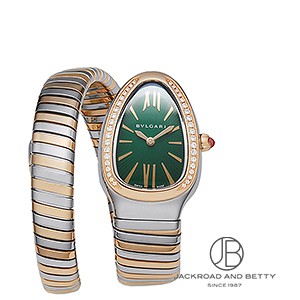 不稼働です☆BVLGARI ☆グリーンレザー ☆アナログ腕時計 BVLGARI》 ・ ・ ブルガリ・ブルガリ50周年アニバーサリー限定