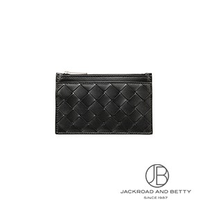 イントレチャート ファスナー付き コインケース ブラック 黒