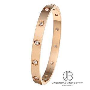 ラブブレスレット クラシックモデル 10Pダイヤ PG 16[B6070216] Love