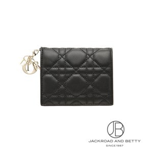 【期間限定お値下げ中♪】Dior Gardenia ウォレット ミニ ブラック レディ ディオール ガーデニア ウォレット ミニ ブラック 黒