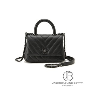 Vステッチ ココハンドル 19 ミニ トップハンドル フラップ バッグ