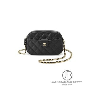 CHANEL マトラッセ　アンブレラ マトラッセ チェーンクラッチ ブラック 黒[AP3998 B10583 C3906