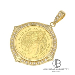 K24 コイン ダイヤ ペンダントトップ ロイヤル[] Coin Diamond