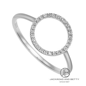 ノーブランド リング 3.3 2931 K18×ダイヤモンド×カラーストーン クリア×グリーン 総重量3.5g/0.19 0.09 イニシャル刻印 美品 結婚指輪No1（鍛造）3.0 ダイヤモンド3個 ゴールド(幅3.0mm ⁄ K18