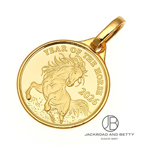K24 純金 1/20オンス 2026年 ホース コイン ペンダントトップ[] Pure