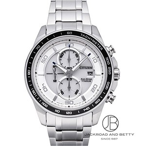 美品 CITIZEN 腕時計 ECO-DRIVE チタン CA0340-55A エコドライブ チタニウム クロノグラフ[CA0340-55A] EcoDrive Titanium