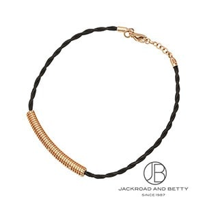 ダミアーニ メトロポリタン レザーブレスレット 本革 ブラック シルバー DAMIANI ダミアーニ メトロポリタンドリーム ブレスレット K18