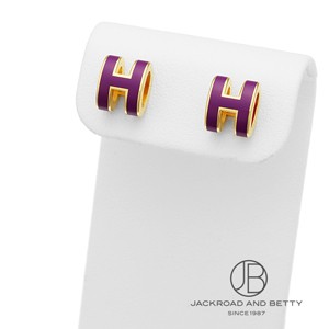 ポップH ミニ ピアス アネモネ パープル 紫[] Pop H Mini Earrings