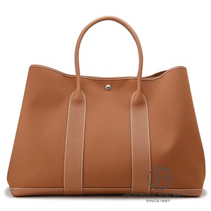 新品　HERMES PM ガーデンパーティ　ベージュ/ブラウン ガーデン・パーティGM ゴールド ブラウン[] Garden Party GM