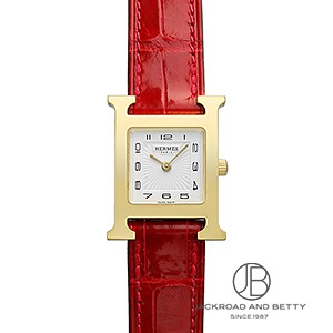 【正規品】エルメス　Hウォッチ　HERMES 　鑑定済み　シルバー HERMES/エルメス】Hウォッチ シルバー金具 革ベルト レディース