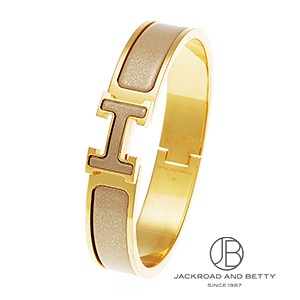 エナメルブレスレット クリックH PM マロングラッセ ベージュ[H700015F