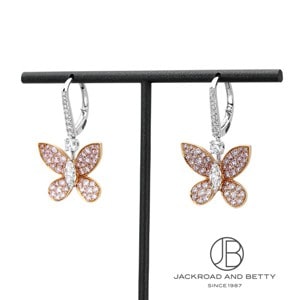 [GRAFF] パヴェ バタフライ ダイヤモンド プティ イヤリング パヴェ バタフライ ダイヤモンド ドロップ イヤリング[RGE777