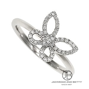 ミニ バタフライ シルエット ダイヤモンド リング[RGR908] Mini