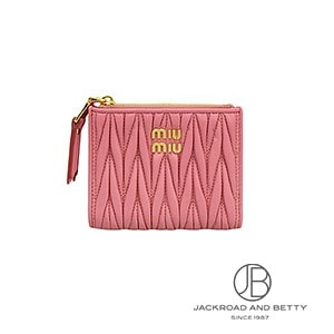 正規品♡最安値♡ミュウミュウ 長財布 マテラッセ レザー バッグ 財布 小物 miu miu（ミュウミュウ） マテラッセレザー 折り財布
