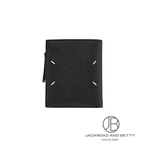 マルジェラ 4ステッチ フリップフラップ ウォレット Maison Margiela - 4ステッチ フリップフラップ ウォレット <ブラック