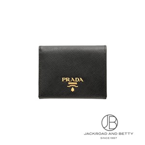 PRADA サフィアーノ ブラックレザー ウォレット 財布 サフィアーノレザー ウォレット ネロ ブラック 黒[1MV204 QWA