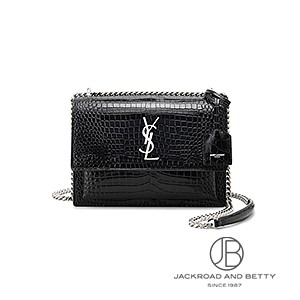 超美品 イヴサンローラン✨ブラックショルダーバッグ