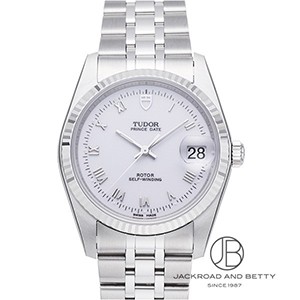 TUDOR チューダー プリンスデイト モザイク 34mm 100m防水 新品)TUDOR チューダー プリンス デイト シルバーモザイク 34mm