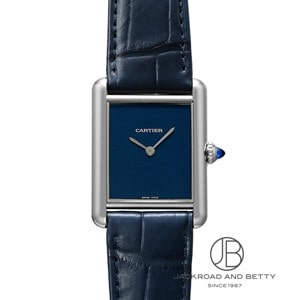 新品 未使用 】Cartier タンクマストLM 青 レザーベルト 時計