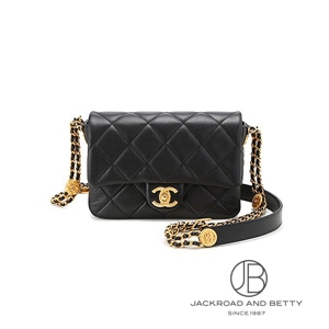 VINTAGE シャネル スモールフラップバッグ ブラック CHANEL Pre-Owned 1985-1993 クラシック フラップ ショルダー