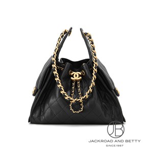 CHANEL 25 スモール ハンドバッグ ブラック 黒[AS5293 B20304 94305