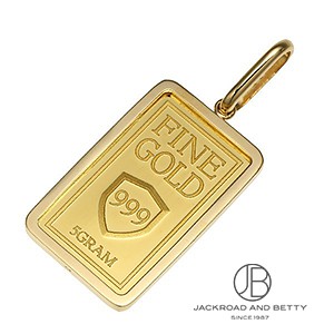 k24 トップ K24 インゴット 5.0g ペンダントトップ[] K24Fine Gold Ingot 5.0g