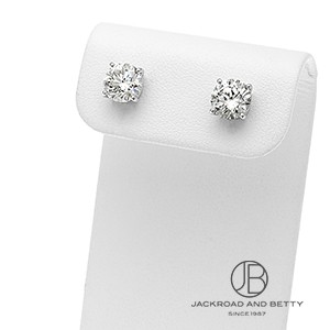 【特価】計2ct 天然ダイヤモンドピアス ダイヤモンド ピアス 片耳用 2ct I1 I POOR プラチナ 中央宝石