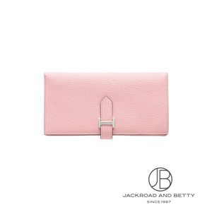 赤字覚悟‼️HERMES ベアンスフレ シェーブル ピンク 長財布 折り財布 HERMES - 未使用 開運財布 エルメス 財布 ベアンスフレ