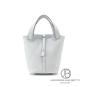 最高峰【HERMES】ピコタンロックMM ブルーペール ハンドバッグ HERMES エルメス ピコタンロックタッチMM ブルーペール