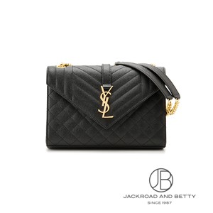 【Saint Laurent】ミディアム フラップバッグ ブラック SAINT LAURENT PARIS(サンローランパリ) ケイト ミディアム